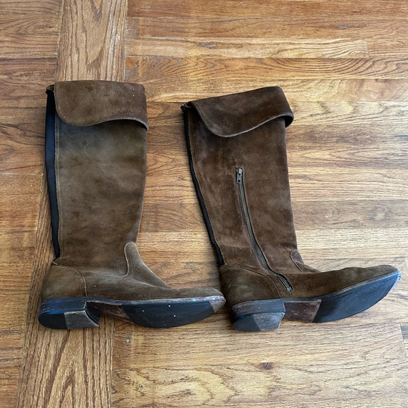 Frye Brown Suede Over the Knee Boots Woman's Size 10 - Picture 6 of 13